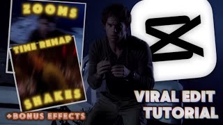 HOW TO MAKE A HARD TIKTOK EDIT ( zooms, time remap, shakes + effects ) | CAPCUT TUTORIAL Update