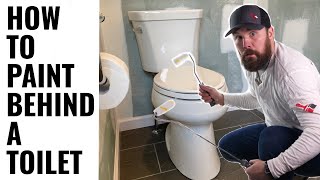 How to Paint Behind a Toilet