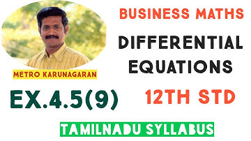 12th Std BM Ex.4.5(9) Solve the DIFFERENTIAL Equation (D^2+D-6)= e^3x + e^-3x