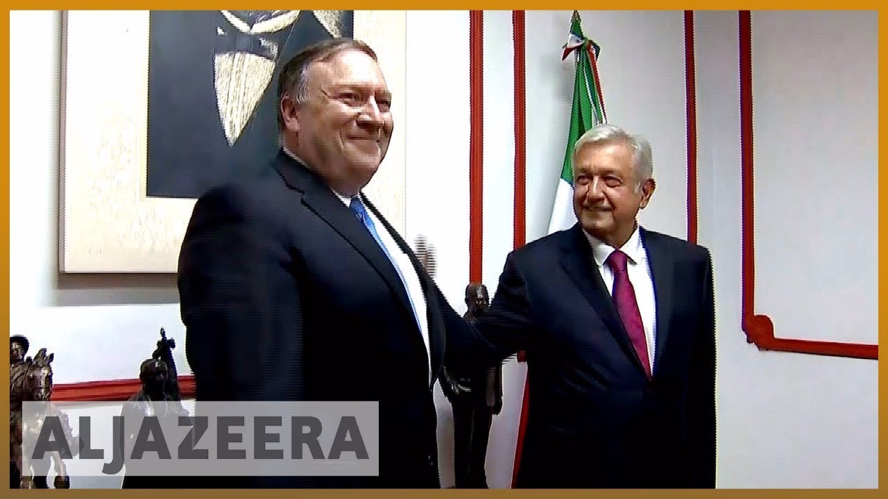 🇺🇸 🇲🇽 مايك بومبيو يلتقي الرئيس المكسيكي المنتخب أوبرادور | الجزيرة الإنجليزية