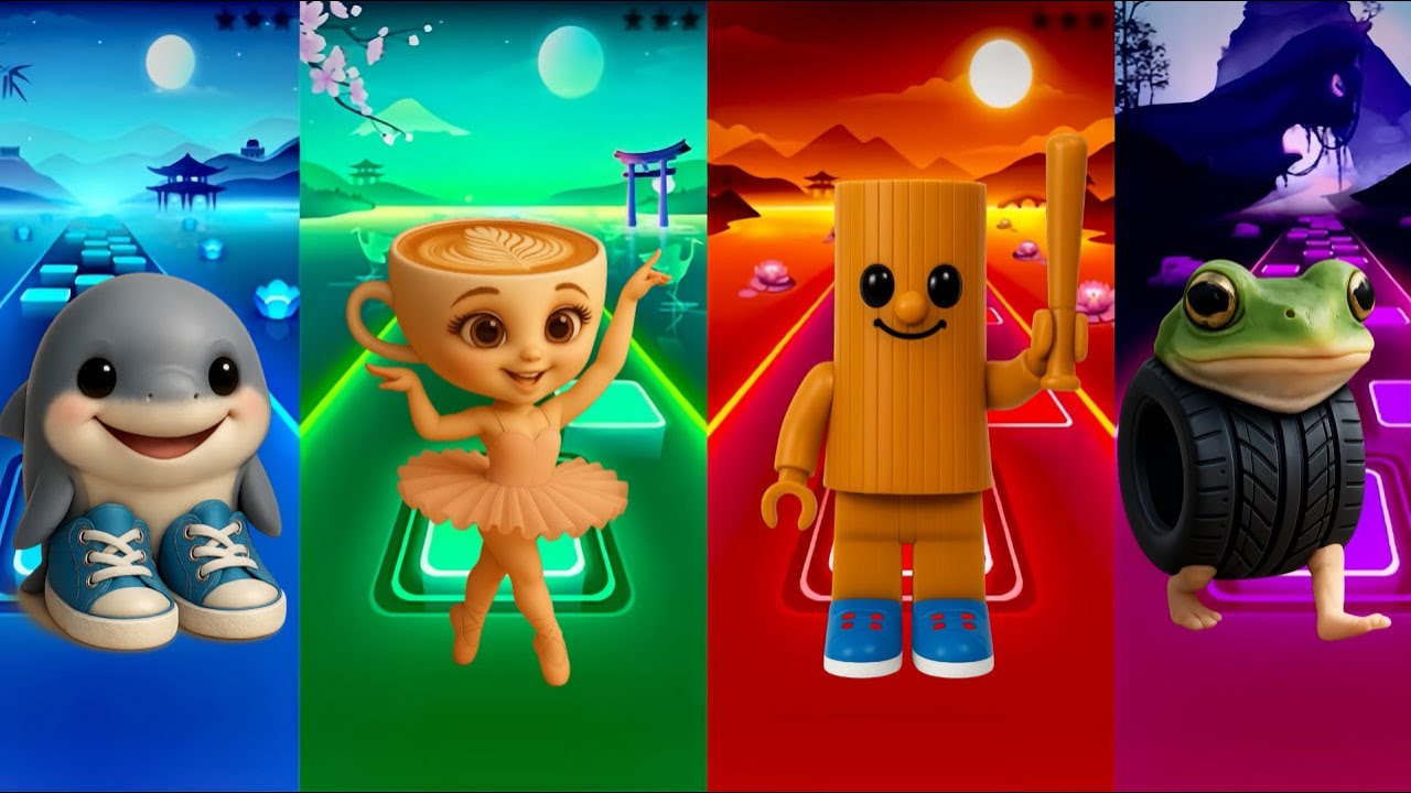 🔥🎵 tralalero tralala 4️⃣ ballerina capuchina 🌟⚡️ | tung sahur 🎹💥 Boneca Ambalabu 🌈🎶