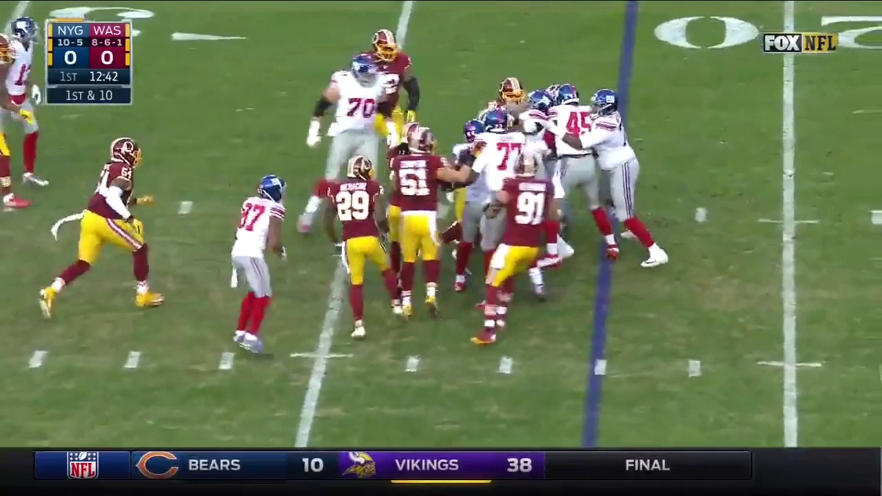 Paul Perkins Highlights | Week 17 @ Redskins (1st 100 Yard Game)