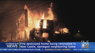 Fire Destroys Home Under Renovation