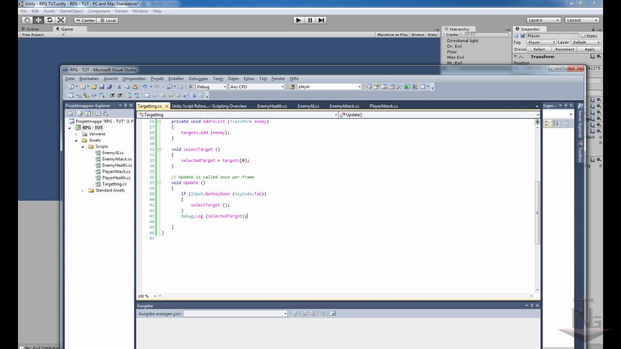 [Tutorial] Unity3D - Gegner Auswahl 1/2 - Tutorial / deutsch - The Neo ...