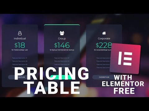 How to Use Pricing Table Widget for Elementor?