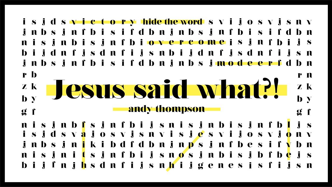 said orientalismo PASTOR ANDY THOMPSON || JESUS SAID WHAT