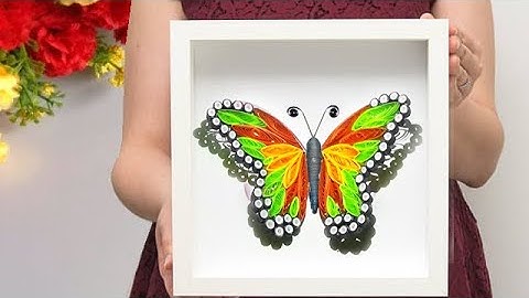 Quilling Butterfly | How To Make Beautiful 3D Quilling Butterfly Tutorial