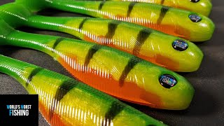 POPULAR COLORS: FIRE TIGER..Hand Pouring & Hand Injection Fire Tiger Swimbaits screenshot 1