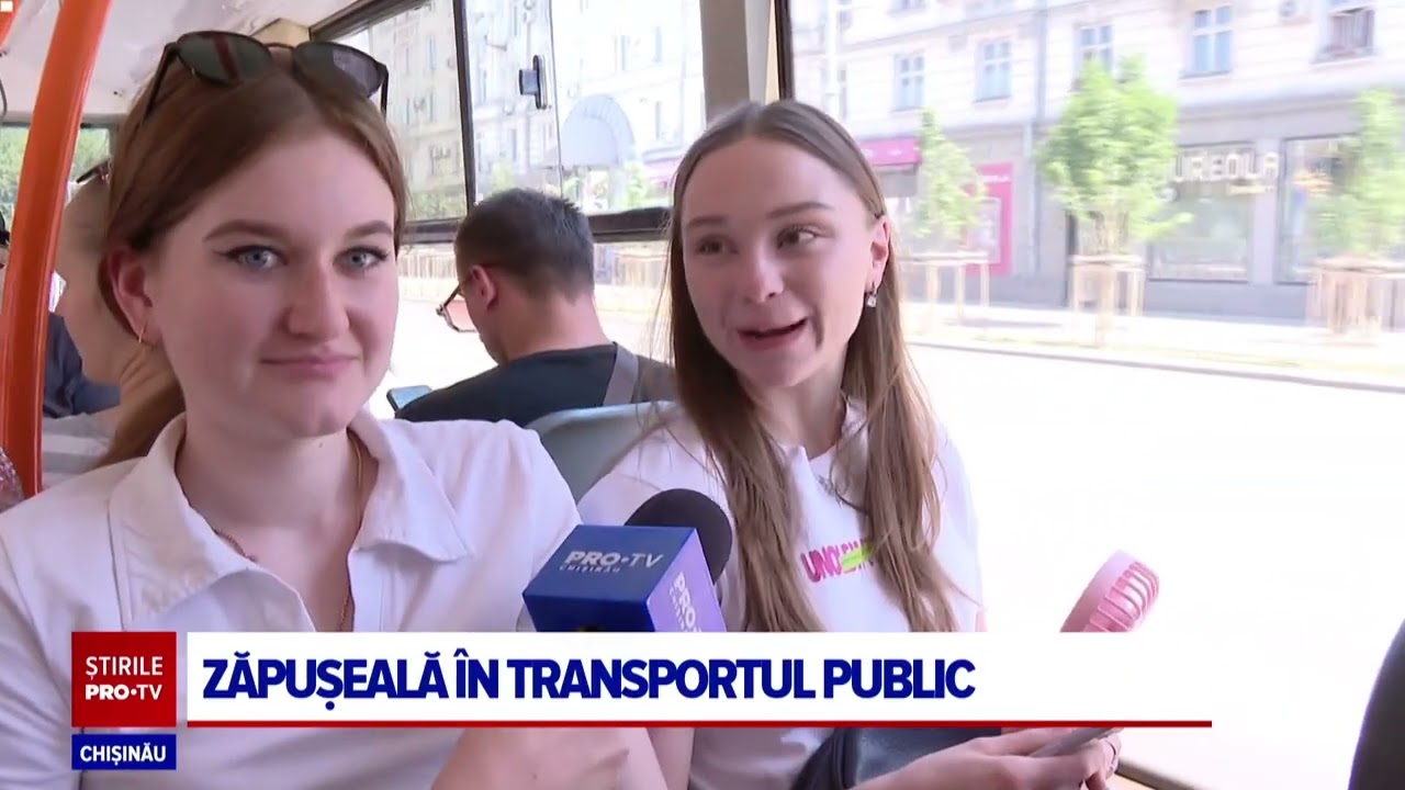 Canicula transformă troleibuzele din Chișinău într-un test de rezistență pentru pasageri