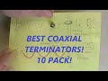 BEST Coaxial F Type 75 Ohm Terminator 0 Pack & PPC Evolution 9 Way Digital Coaxial Splitter REVIEW