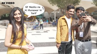 Munawar Faruqui with GF Nazila Sitashi arrives at Mumbai Airport | FULL VIDEO | Reacts on KKK12 | 4K