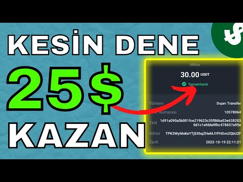 Kesin Dene 25$ Kazan 💵 İnternetten Para Kazanma 2022