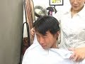 【強制断髪】髪を短く切られ泣きました。☆Long to short crying haircut forced haircut