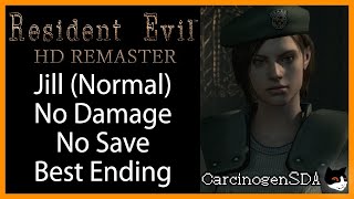 [No Commentary] Resident Evil REmake (PC) - Jill No Damage No Save Normal Best Ending ADVANCED ROUTE