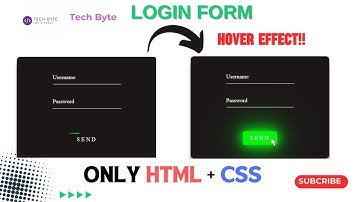 Responsive Login Form 2024 | HTML + CSS | Hover Effect | Neon Button