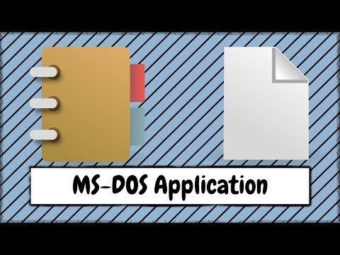 How to Open a MS DOS Application After Saving a File in WordPad or Notepad