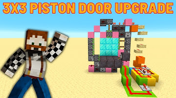 Minecraft 1.21 & 1.20 3x3 Piston Door - Moving Levers Tutorial