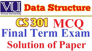 CS301 Final term preparation Objective Paper part 1