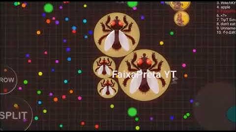 Jogando blob io epico pop split