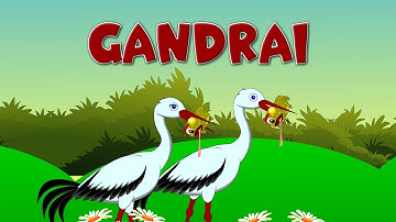 Gandrai gandrai ga ga ga | Karaoke |  Lietuviškos vaikiškos dainelės | Vaikų liaudies daina