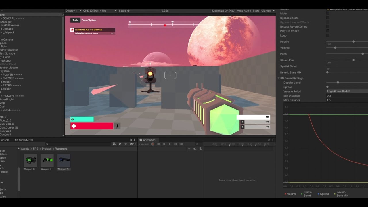 [사운드 구현] Unity Engine / 3D FPS - YouTube