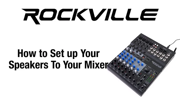 How To Set Up Your Speakers To Your Passive Mixer! (Rockville Rockmix mixer FULL tutorial)