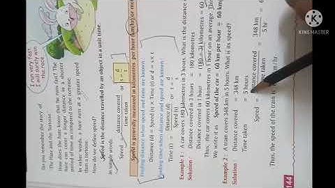 Class V MATHS ( Mathematics in Real Life - CORDOVA ) Lesson 16  Speed, Distance and Time