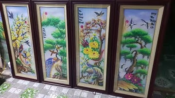 Ý nghĩa tranh đá quý tùng cúc trúc mai