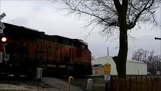BNSF 8344 a ES44C4 leads a Z train west through Coal City IL
