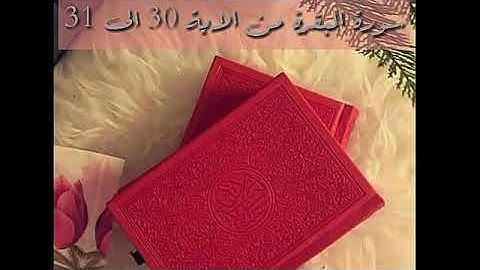 حفظ سورة البقرة من الاية 30 الى الاية 31 بالتكرار