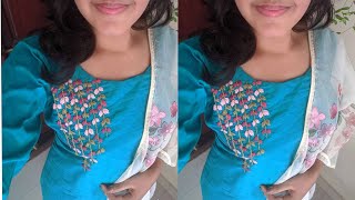 Beginners നു easy aayitu ചെയ്യാൻ പറ്റിയ ഒരു simple embroidery