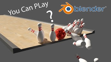 You Can Play Bowling In Blender | Rigid Body Blender