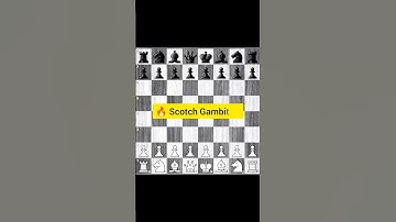 Scotch Gambit | Attack First🔥✅ #scotchgambit #chessgambit #chesstrap #chessopening