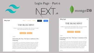 Full stack Nextjs Blog Application | Mongodb Nextjs Next-auth | Part 6 Login Page