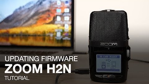Zoom H2n: Updating the Firmware