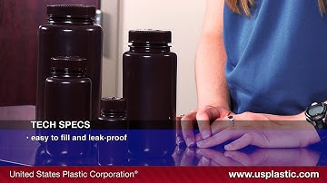 THERMO SCIENTIFIC™ NALGENE™ AMBER HDPE WIDE MOUTH BOTTLES | U.S. Plastic Corporation®