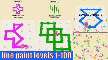 Line Paint! Level 1 - 100 By tastypill Gameplay Walkthrough | (IOS - Android)