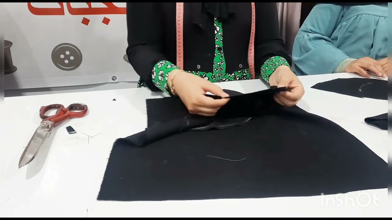 أسهل أسهل أسهل خياطة جيب مخفي للعبايات من اول مشاهدة غطبقيه