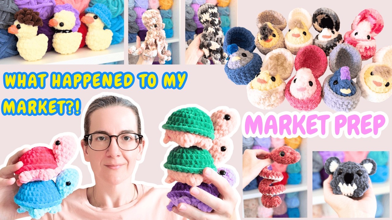 What happened to my market?! | Market Prep | Crochet Pattern Review | Thanks to Secret Yarnery