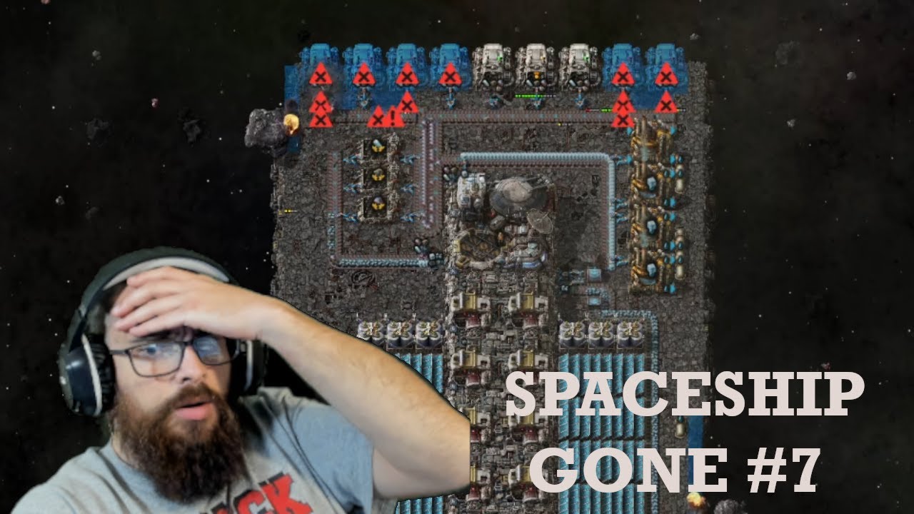 BUILD NEW SPACESHIP THEN ASTEROIDS HAPPENED! Factorio #7 - YouTube