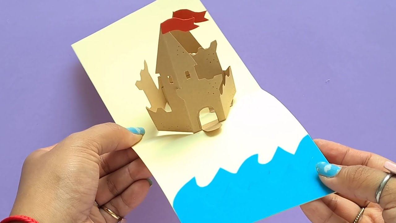 TARJETA POP UP Castillo de Arena | Pop Up Card