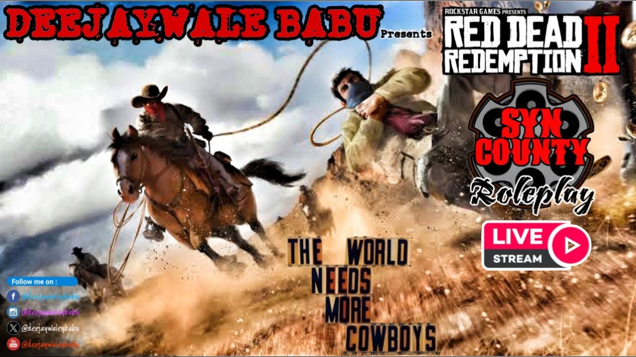 Syn Rdr2 RDR2 Syn County Roleplay in Hindi | LIVE STREAM 07 - YouTube