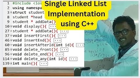 Single linked list implementation using C++ | #linkedlist in Data structure