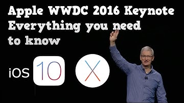 Apple WWDC 2016 keynote - Everything you need to know