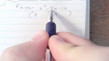 Factor x^2-5x-14