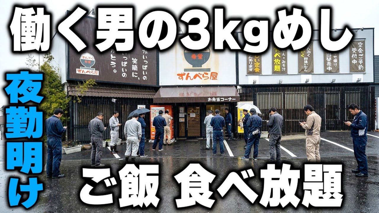 【大阪】１キロはペロリ。3～5キロの超特大定食にご飯食べ放題で働く男達を腹パンパンにするデカ盛り食堂が凄すぎた