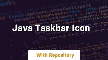 java taskbar icon