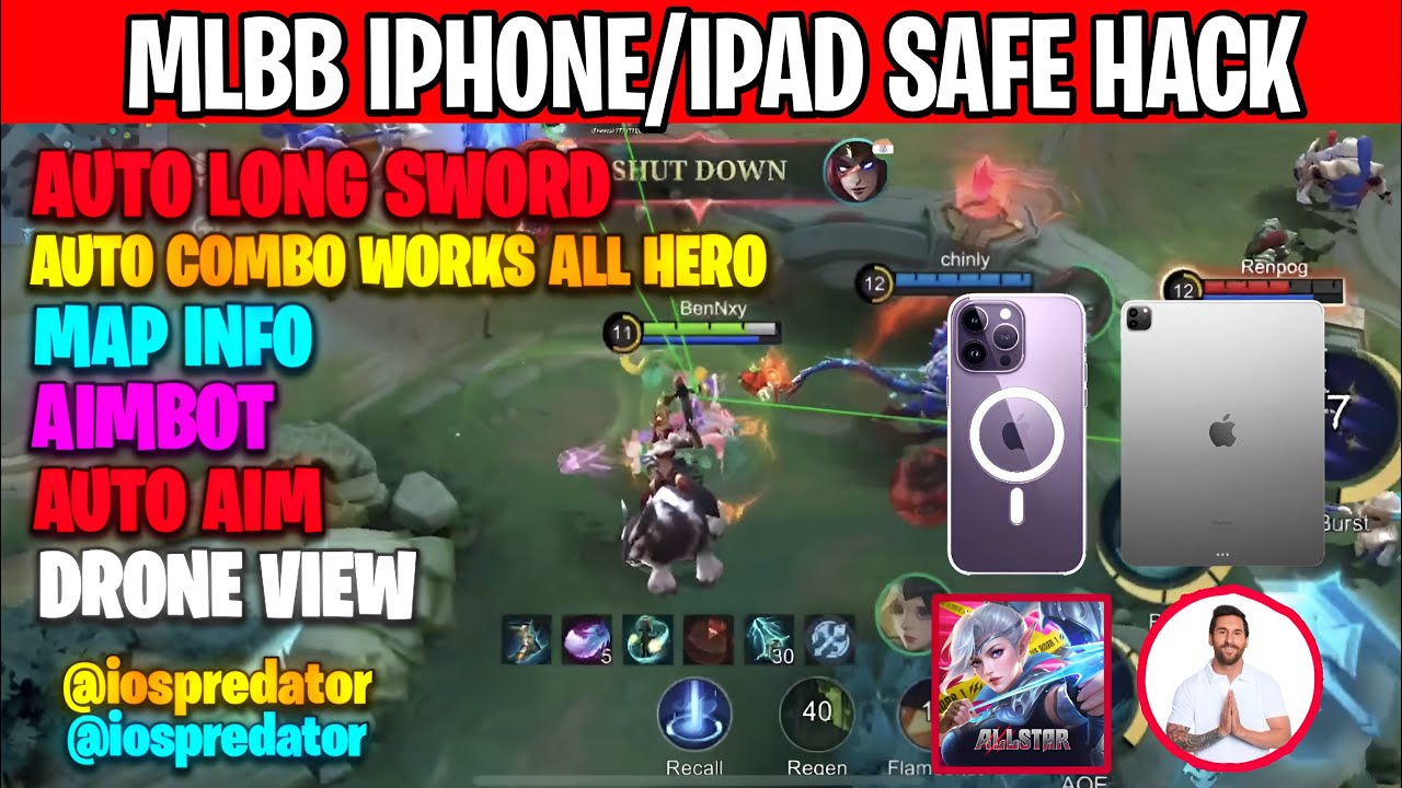 MLBB iOS Mod Menu No Jailbreak | Mobile Legends Bang Bang iPhone iPad Hack Download