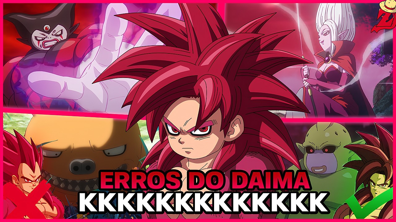 ERROS EM DRAGON BALL DAIMA QUE DEIXA QUALQUER FÃ PUT# da Vida😡😡