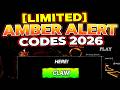 [LIMITED] AMBER ALERT Codes 2026 / Roblox ! 🎮🔑 How to Redeem
